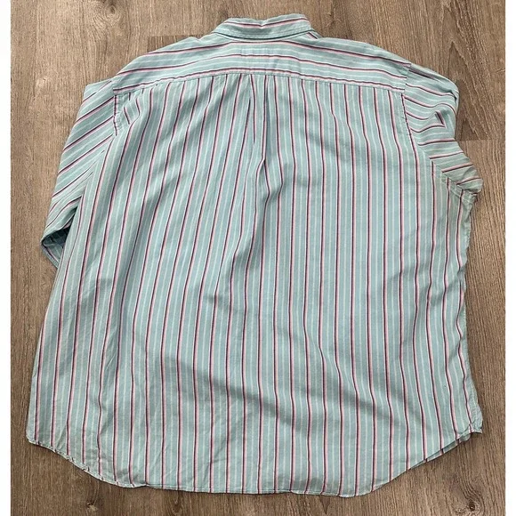 Ralph Lauren Shirt Men's 3XB Big Blue Pink Striped RL Classic Fit Pony Shirt - Picture 3 of 12